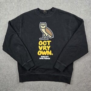 OVO Octobers Very Own Sweatshirt Men Medium Black Bubble Graphic Crewneck Drake